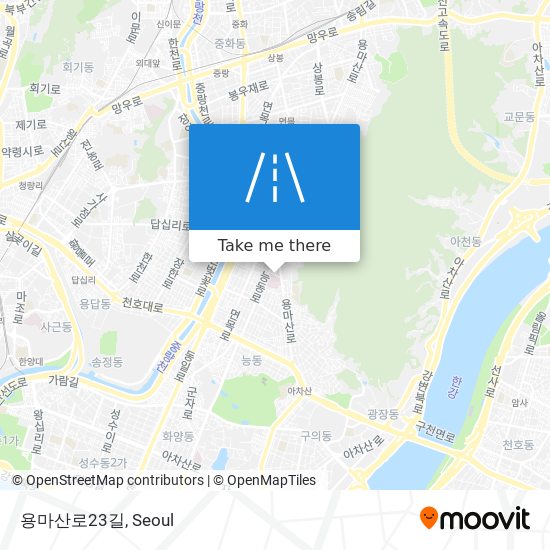 용마산로23길 map