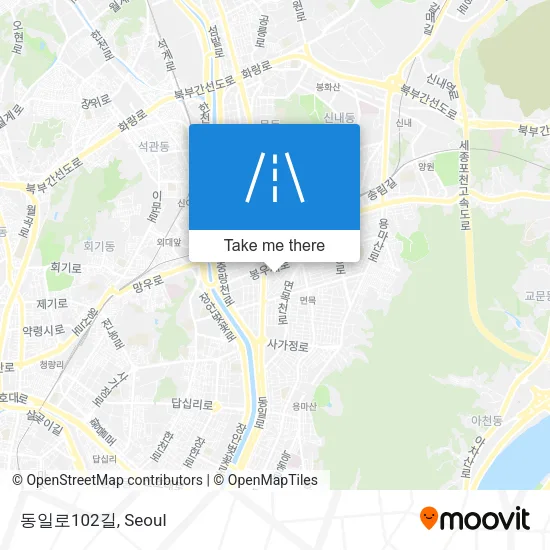 동일로102길 map