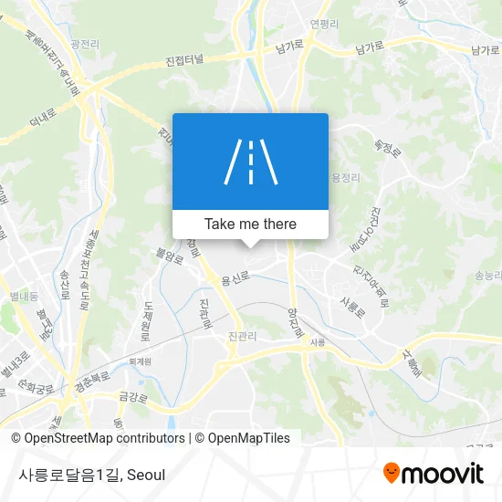 사릉로달음1길 map