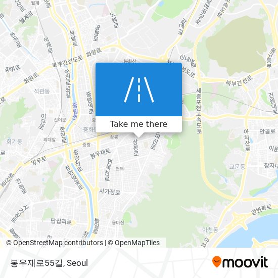 봉우재로55길 map