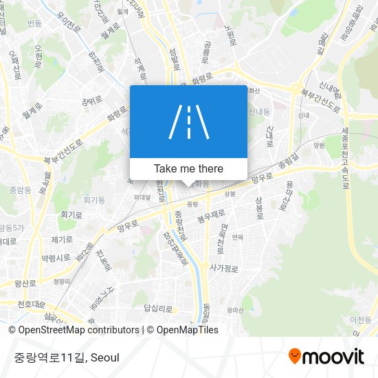 중랑역로11길 map