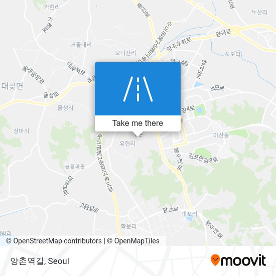 양촌역길 map