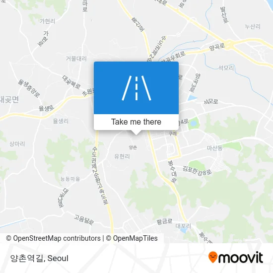 양촌역길 map