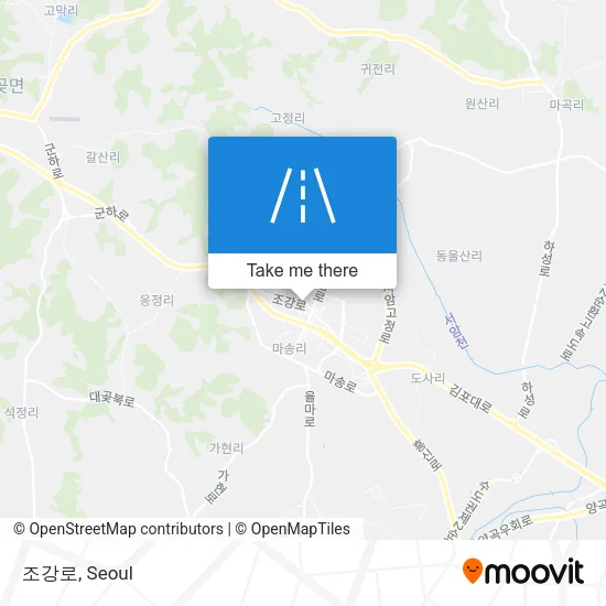 조강로 map