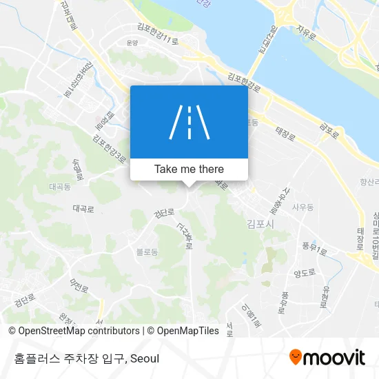 홈플러스 주차장 입구 map