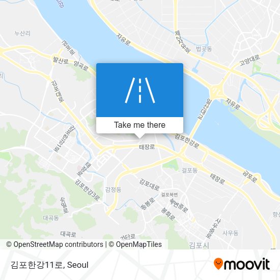 김포한강11로 map