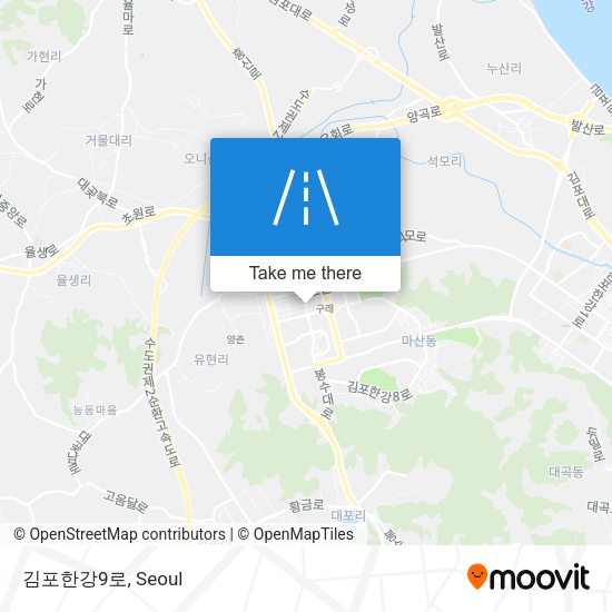 김포한강9로 map