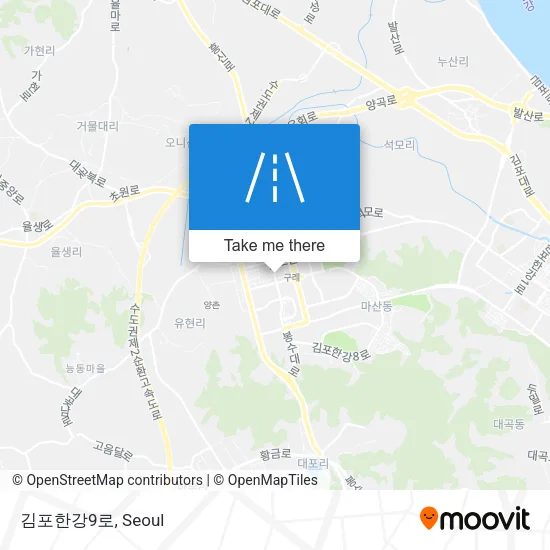 김포한강9로 map