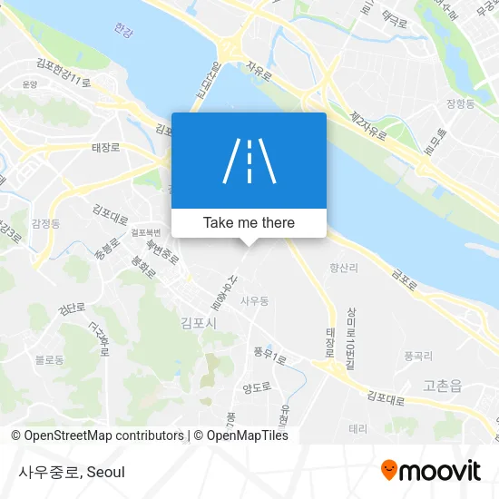 사우중로 map