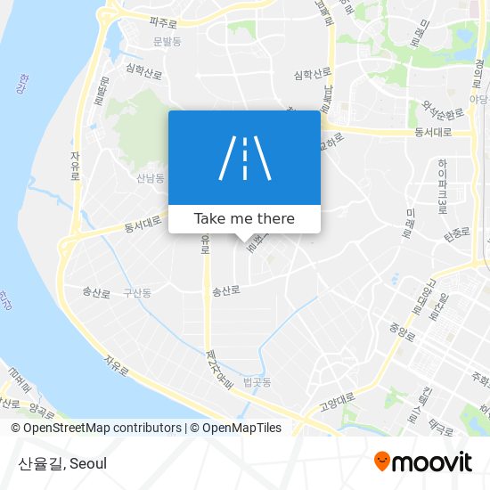 산율길 map