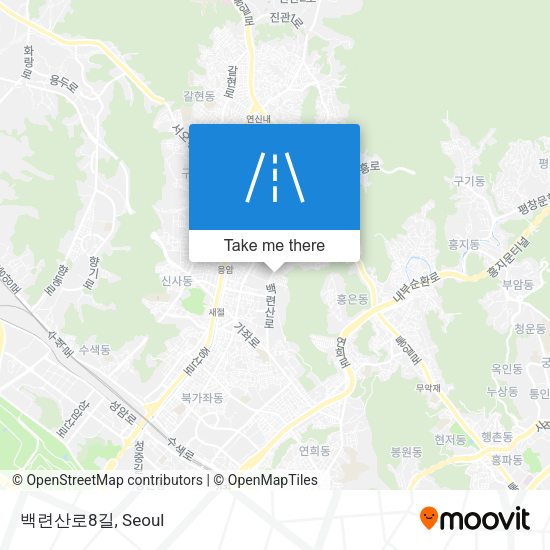 백련산로8길 map