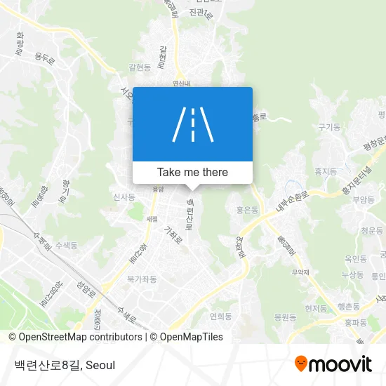 백련산로8길 map