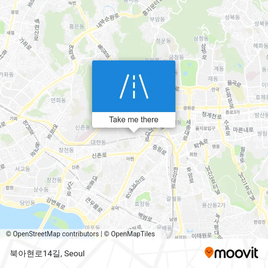 북아현로14길 map