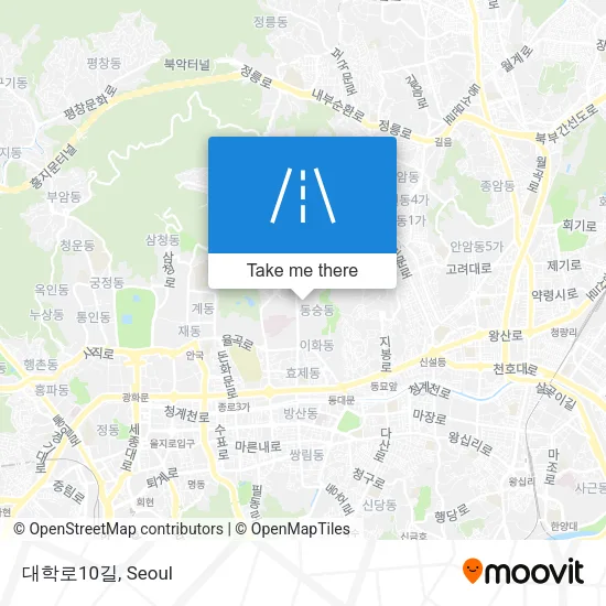 대학로10길 map