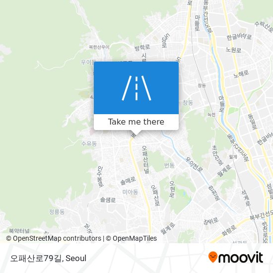 오패산로79길 map