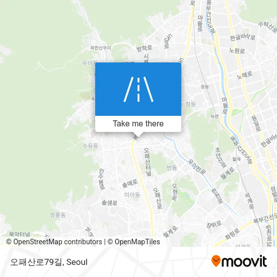 오패산로79길 map