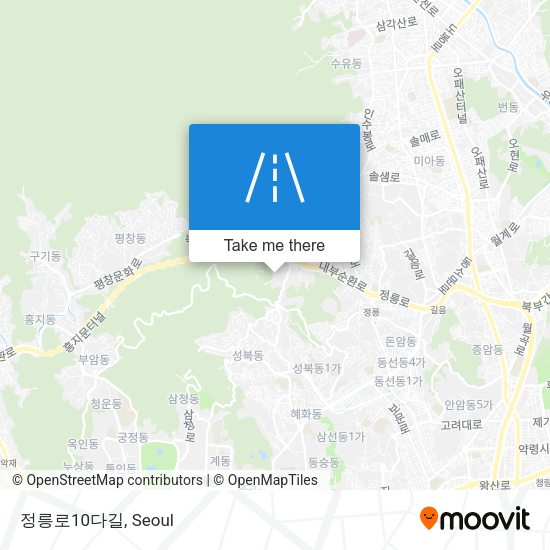 정릉로10다길 map