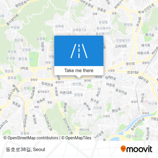 동호로38길 map