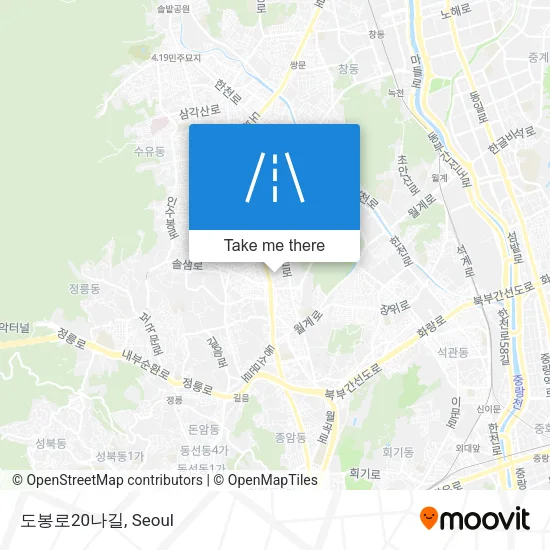 도봉로20나길 map