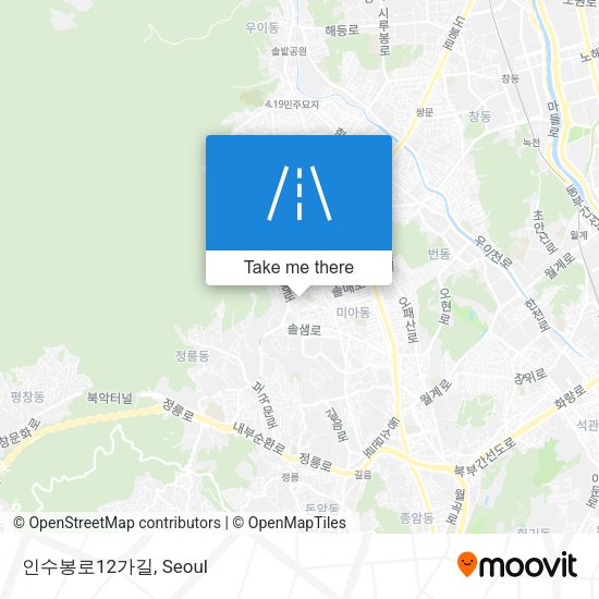 인수봉로12가길 map