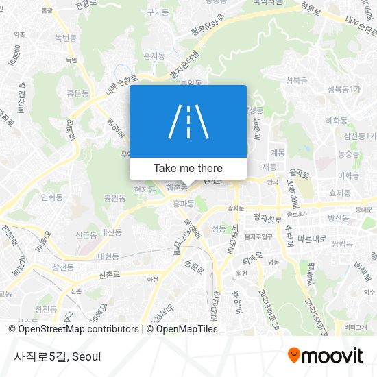 사직로5길 map