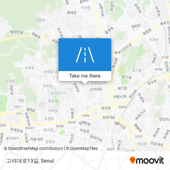 고려대로13길 map