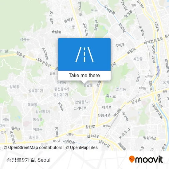 종암로9가길 map