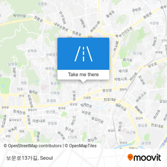 보문로13가길 map