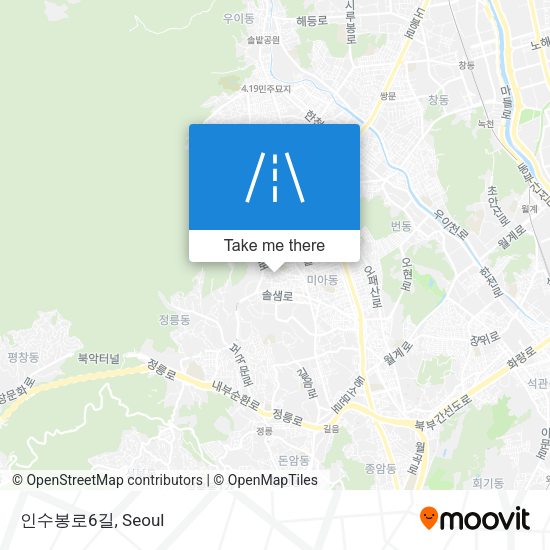 인수봉로6길 map