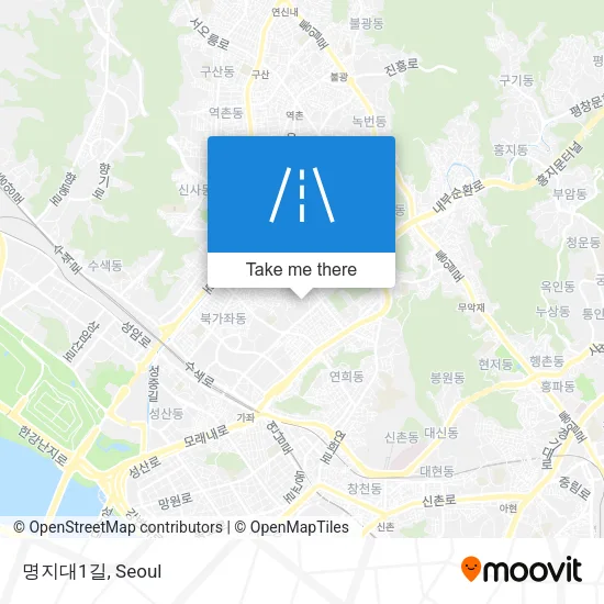 명지대1길 map
