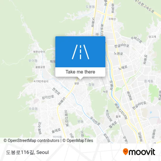 도봉로116길 map