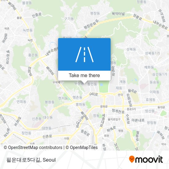 필운대로5다길 map
