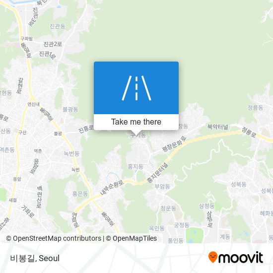 비봉길 map