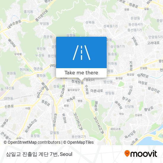 삼일교 진출입 계단 7번 map