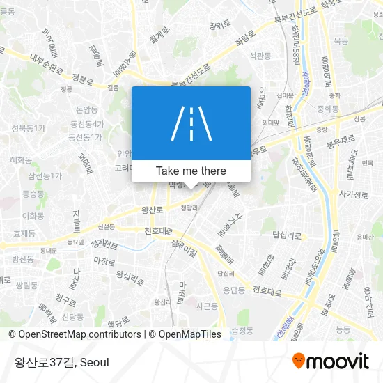 왕산로37길 map