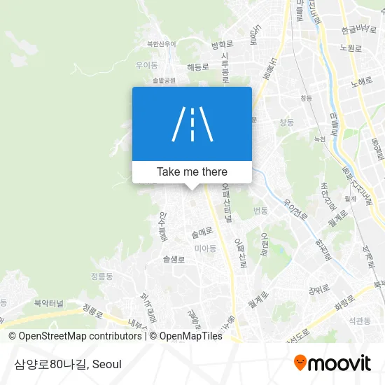 삼양로80나길 map