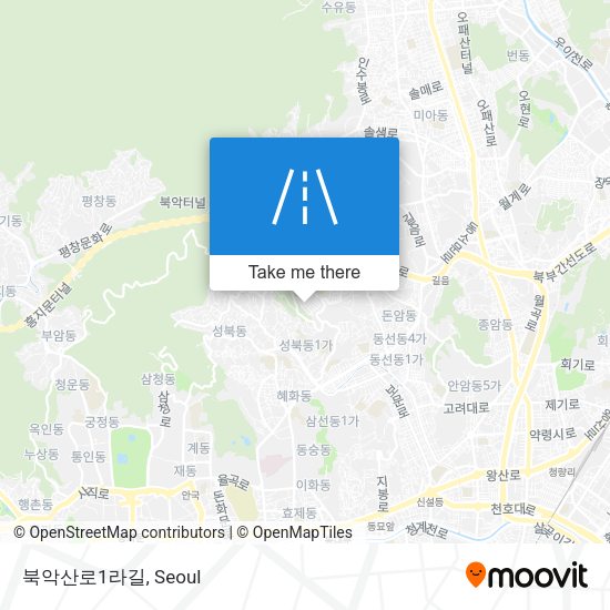 북악산로1라길 map