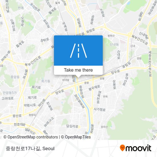 중랑천로17나길 map