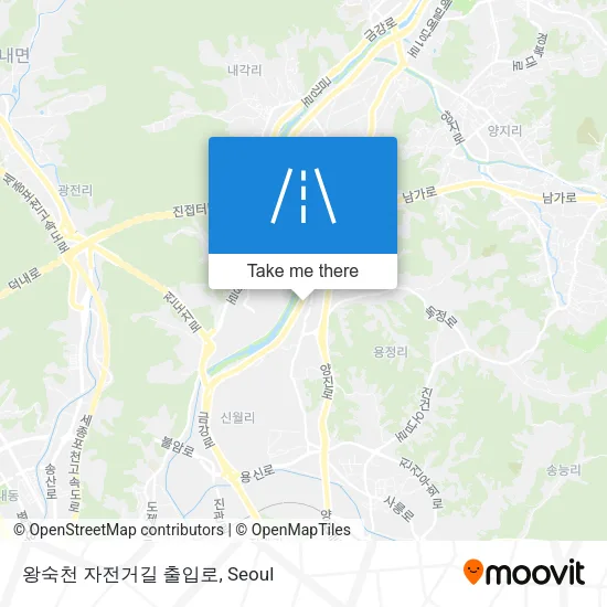 왕숙천 자전거길 출입로 map