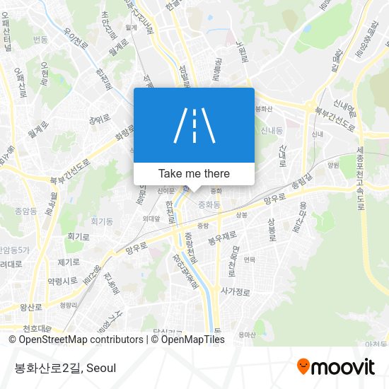 봉화산로2길 map