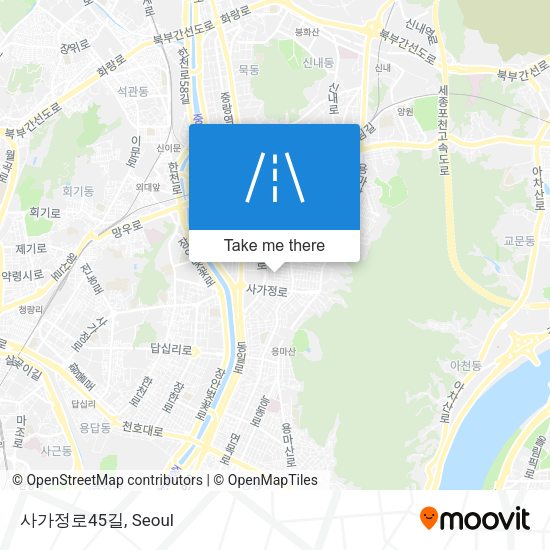 사가정로45길 map