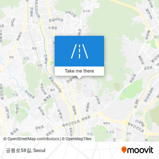 공릉로58길 map