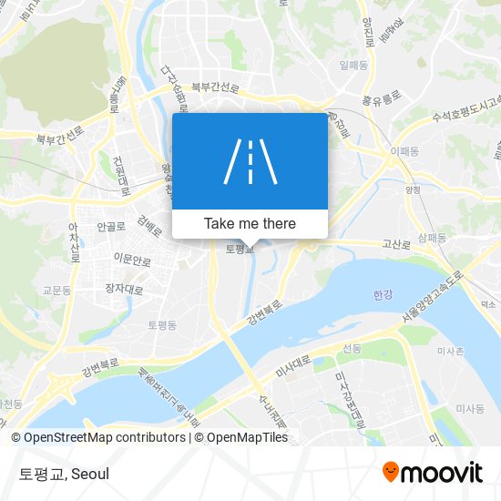 토평교 map