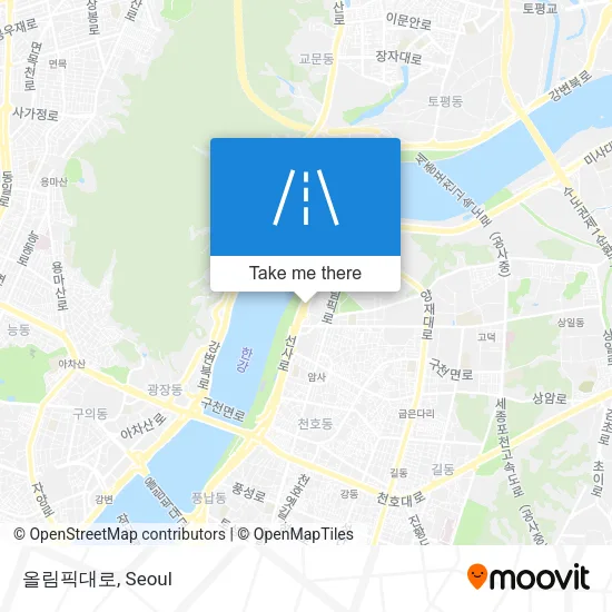 올림픽대로 map