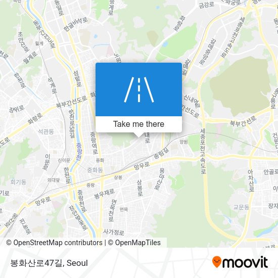 봉화산로47길 map