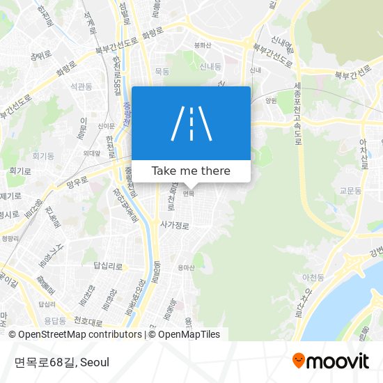 면목로68길 map