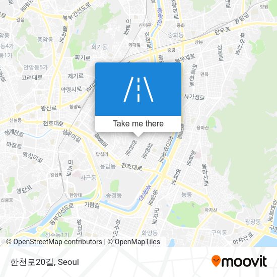 한천로20길 map
