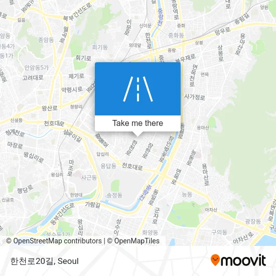 한천로20길 map