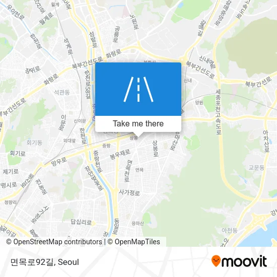면목로92길 map