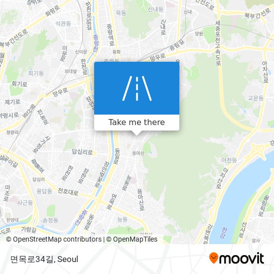 면목로34길 map